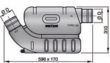 Vetus Kunststoff-Wassersammler LSL60 Ø60mm