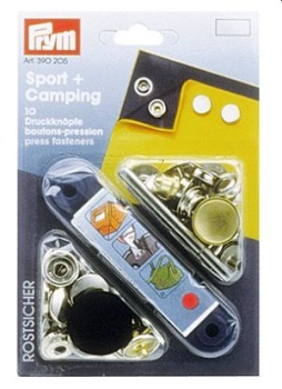 Druckknöpfe  Ø 15mm, Messing vernickelt