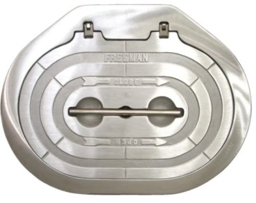 Dichtungen mit Scharnier für Luken von Freeman, Oval 386x615mm