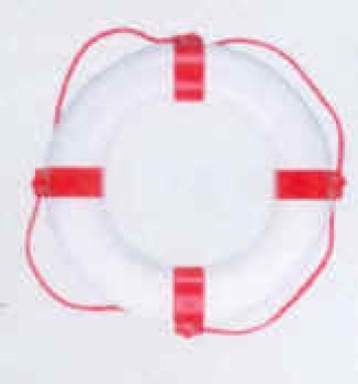 Rettungsring 130N 57x34cm, weiß/rot