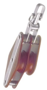 Blöcke 2-scheibig mit Wirbel und Hundsfott 50mm