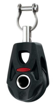 Orbit Block, 1-scheibig, geschlitzter Wirbelschäkel, Hundsfott-Option
