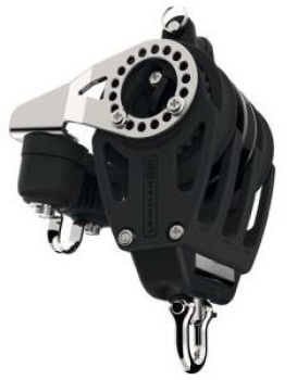 Lewmar® Synchro Control Dreifachblock 3-scheibig mit Ratsche, Klemme, Hundsfott und Auge