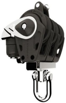 Lewmar® Synchro Control Dreifachblock 3-scheibig mit Hundsfott und Klemme