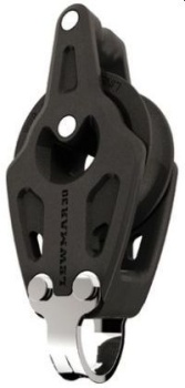 Lewmar® Synchro Control Einfachblock 1-scheibig fest mit Hundsfott