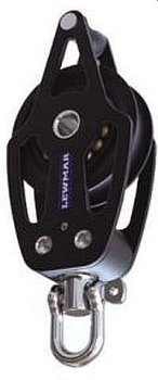 Lewmar® HTX Einfachblock 1-scheibig mit Hundsfott