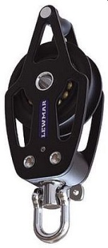 Lewmar® HTX Block 1-scheibig mit Hundsfott Einfachblöcke