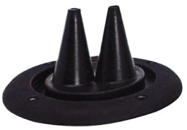 R3 B 2 Durchführungen in schwarz
