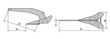 DTX Anker Edelstahl 6kg