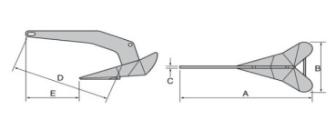 DTX Anker Edelstahl 40kg