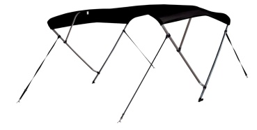 Bimini Top Deluxe 3-Arm 183x231-243x117cm schwarz