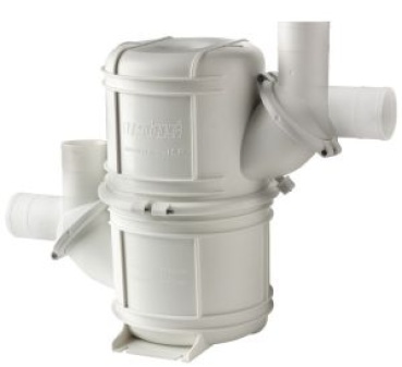 Vetus - Heavy Duty Wassersammler NLPHD, Typ S Ø40mm, weiß