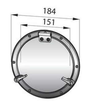 Bullaugen Typ PQ, ​​​​​​​Ø184/151 mm