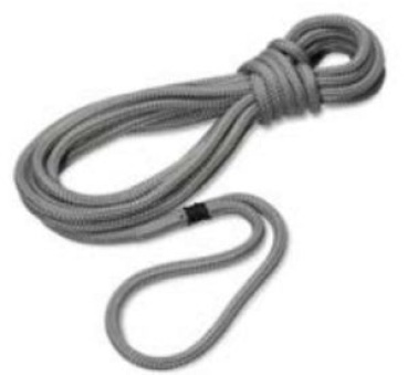 TAIFUN®-Festmacher von Seilflechter 14mm, 8m silbergrau