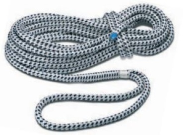 TAIFUN®-Festmacher von Seilflechter 12mm, 12m schwarz/weiß