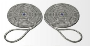 TAIFUN®- Festmacher-Set von Seilflechter 12mm, weiß/schwarz