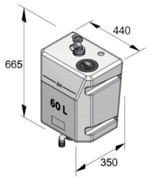 Vetus Schmutzwassertank 60 l