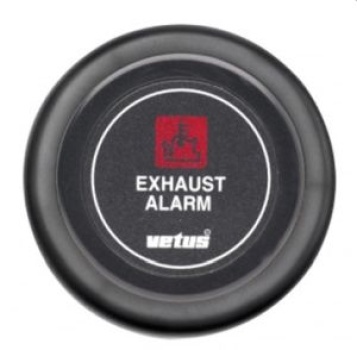 Vetus Auspufftemperaturalarmanzeige, schwarz, 12 V