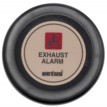 Vetus Auspufftemperaturalarmanzeige, weiß, 24 V