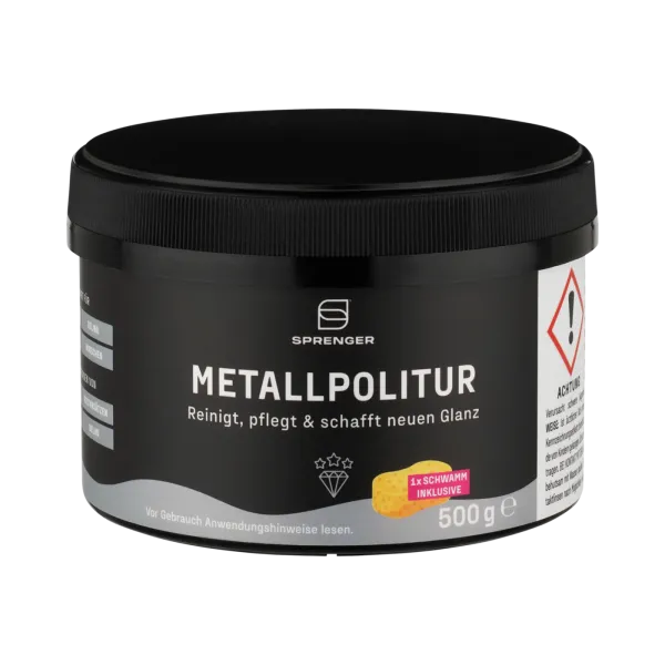 Metallpolitur inkl. Schwamm, 500g