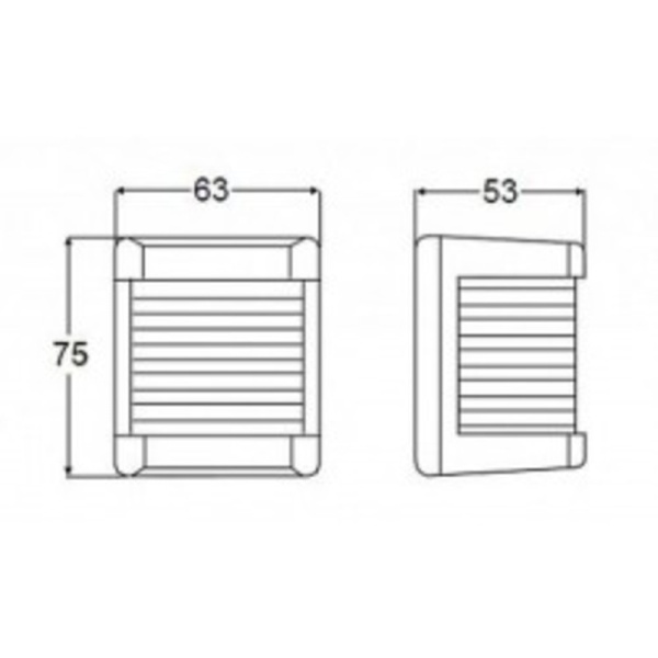 Hella Backbordlaterne, Schwarz Mod.3562