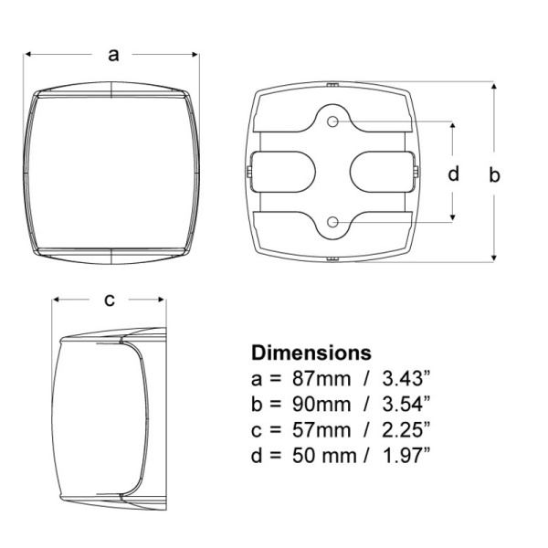 Hella NaviLED PRO 2SM Heck BSH weiss
