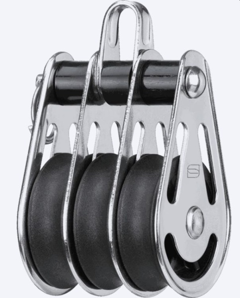 Dreifachblock mit Bügel (demontierbar) Ø: 10mm