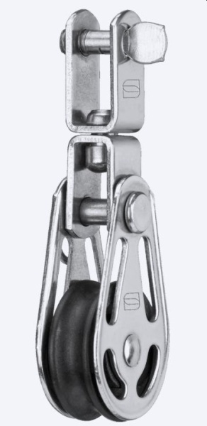 Block mit Wirbel (demontierbar) Ø: 6mm