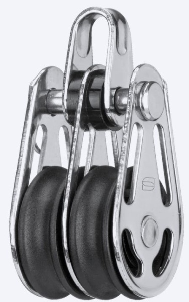 Doppelblock mit Bügel (demontierbar) Ø: 6mm