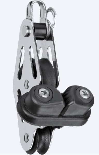 Violinblock mit Schotklemme, Bügel (demontierbar)  Ø: 6mm