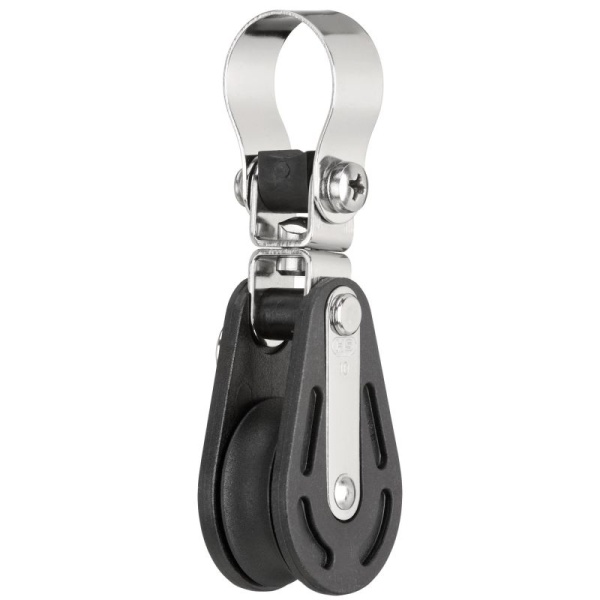 Relingstützenblock Gleitlager 10 mm - 1 Rolle, U- Wirbel