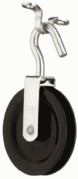 Steuerseilblöcke Gleitlager 12 mm - 1 Rolle (offen)