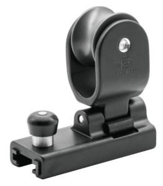 Genuaschlitten Gleitlager für 20 x 3 mm, Schwarz