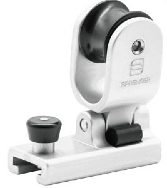 Genuaschlitten Gleitlager für 25 x 4 mm, Silber