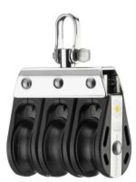 Dreifachblock mit Arretierset (demontierbar) - 8mm (Gleitlager)