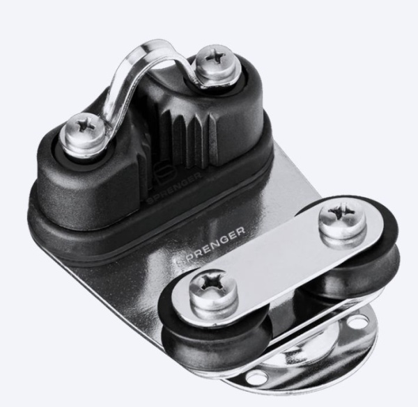 Drehbare Basis Gleitlager 8 mm - Schotklemme, Grundplatte