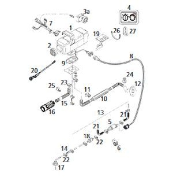 Webasto LU Air Top Evo 40 24V mit Air Top EvoM Bedienelemen