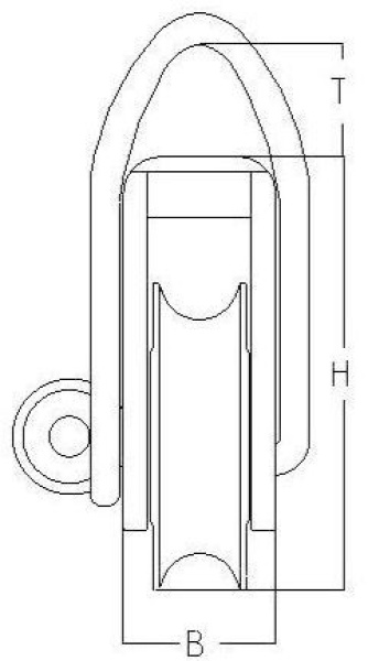 Loopblock Serie 1, 80mm Gleitlager, kurzer Loop
