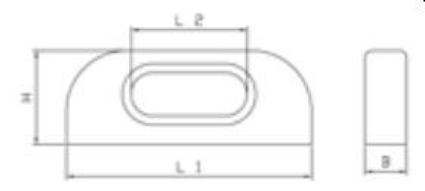 TyeTec® Fairleads Schlitz 16mm mit Langloch, Sackbohrung
