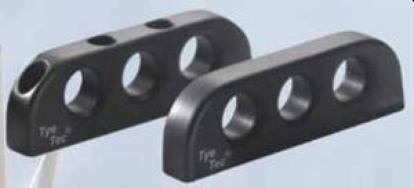 TyeTec® Fairleads 16mm dreifach, Durchgangsbohrung