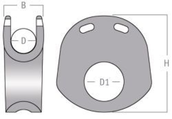 NMP Block für 5mm Tauwerk