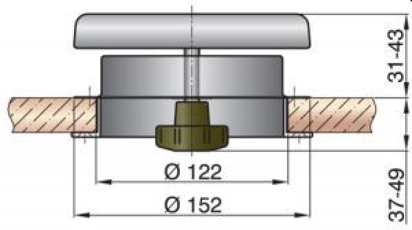 Vetus Pilzlüfter ATHOS1, AISI 316