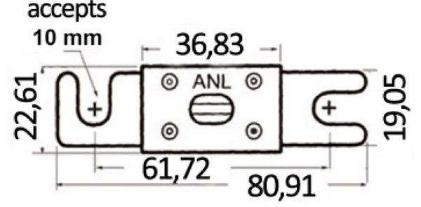 Sicherung Typ "ANL" 100 A