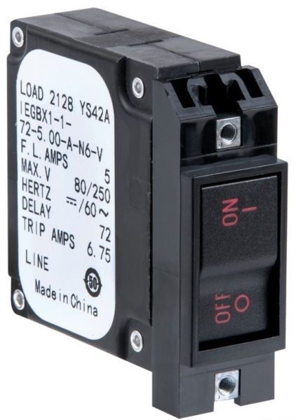 Kippschutzschalter horizontale Montage 15 A