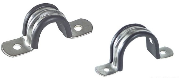 Gummibeschichtete Schelle AISI 304 18 mm