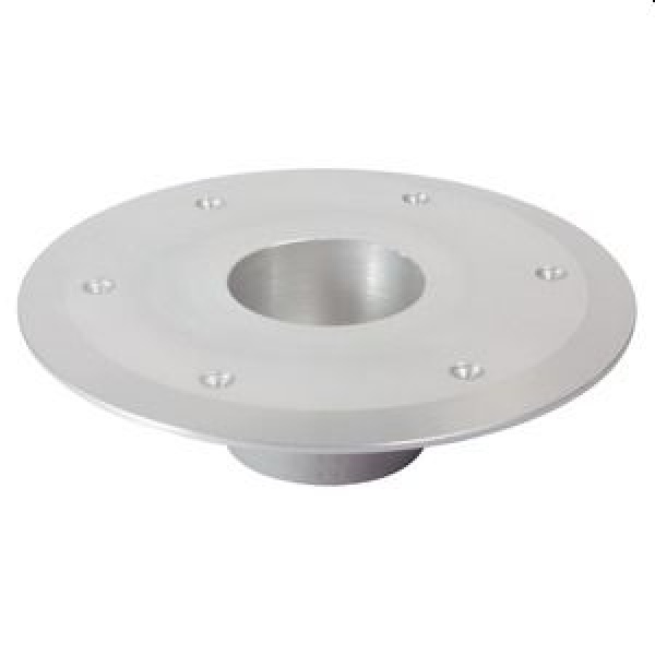 Ersatzockel aus Aluminium, eloxiert poliert Ø 80mm