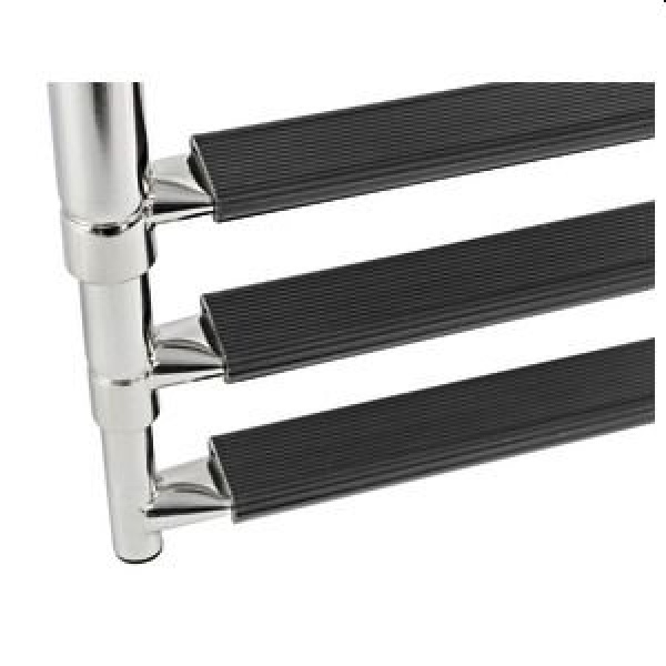 Teleskopbadeleiter, breit AISI316 3-stufig