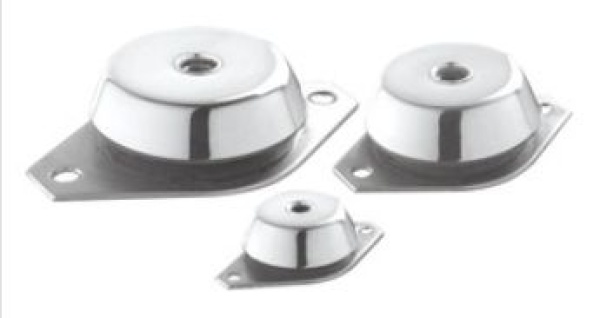 Antivibrationshalterung aus Stahl, verzinkt 150 kg