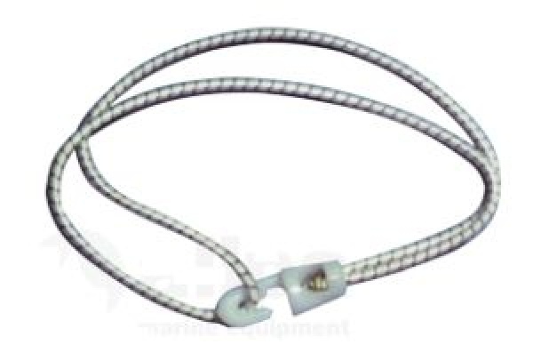 Segelzeising mit Kunststoff Haken & Schleife, L=550mm