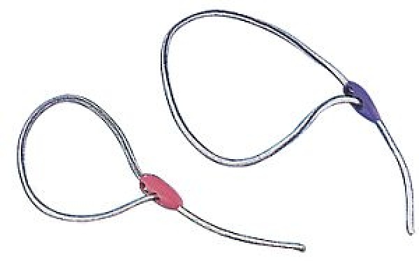 Segelzeising mit Kunststoff Clip, L=800mm, Ø5mm